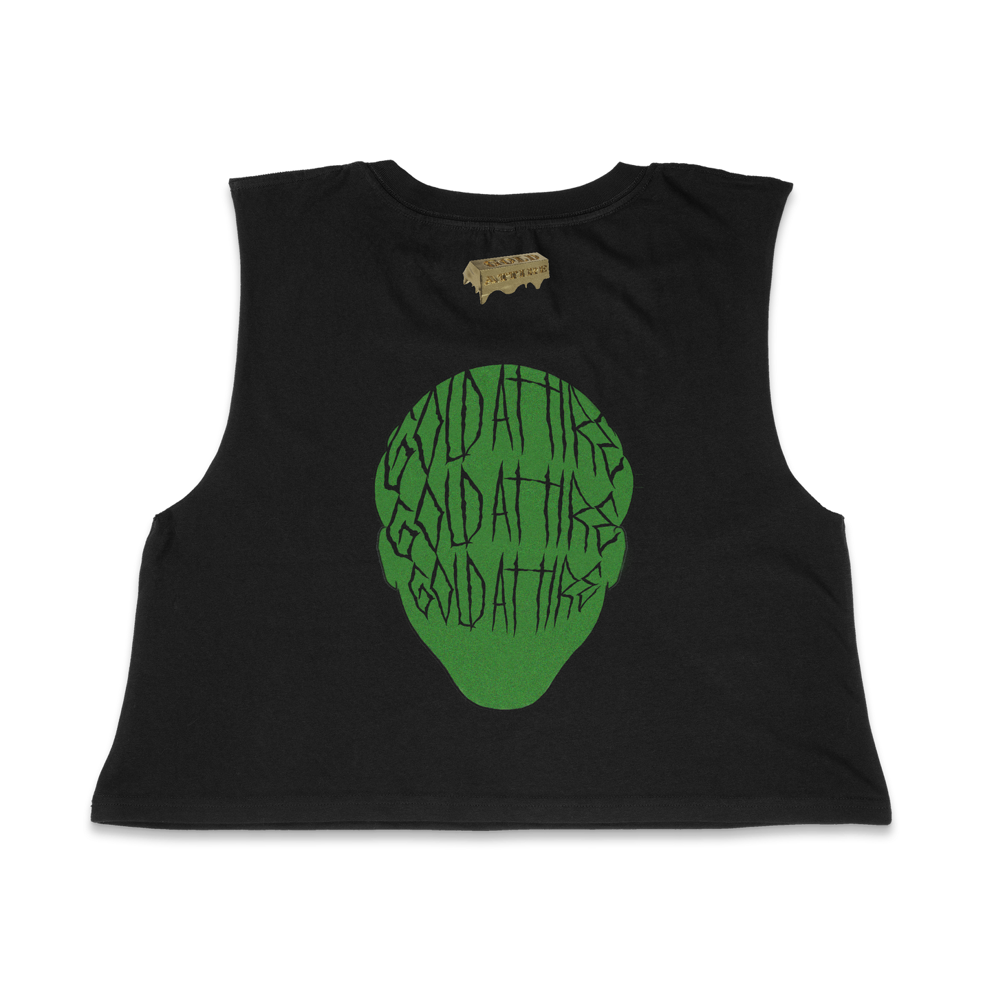 Crop Alien Head (Black)