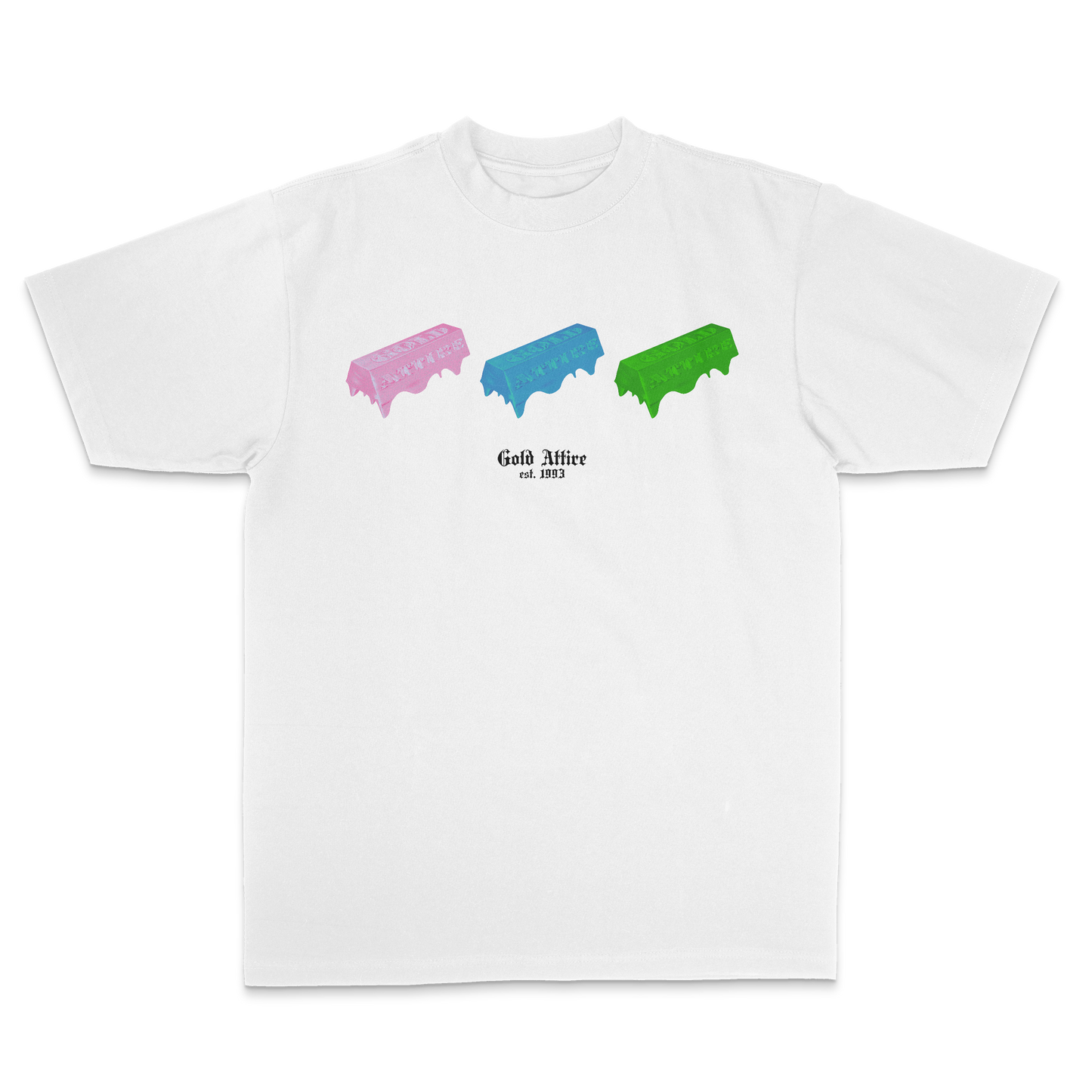 Drips of Color (White)