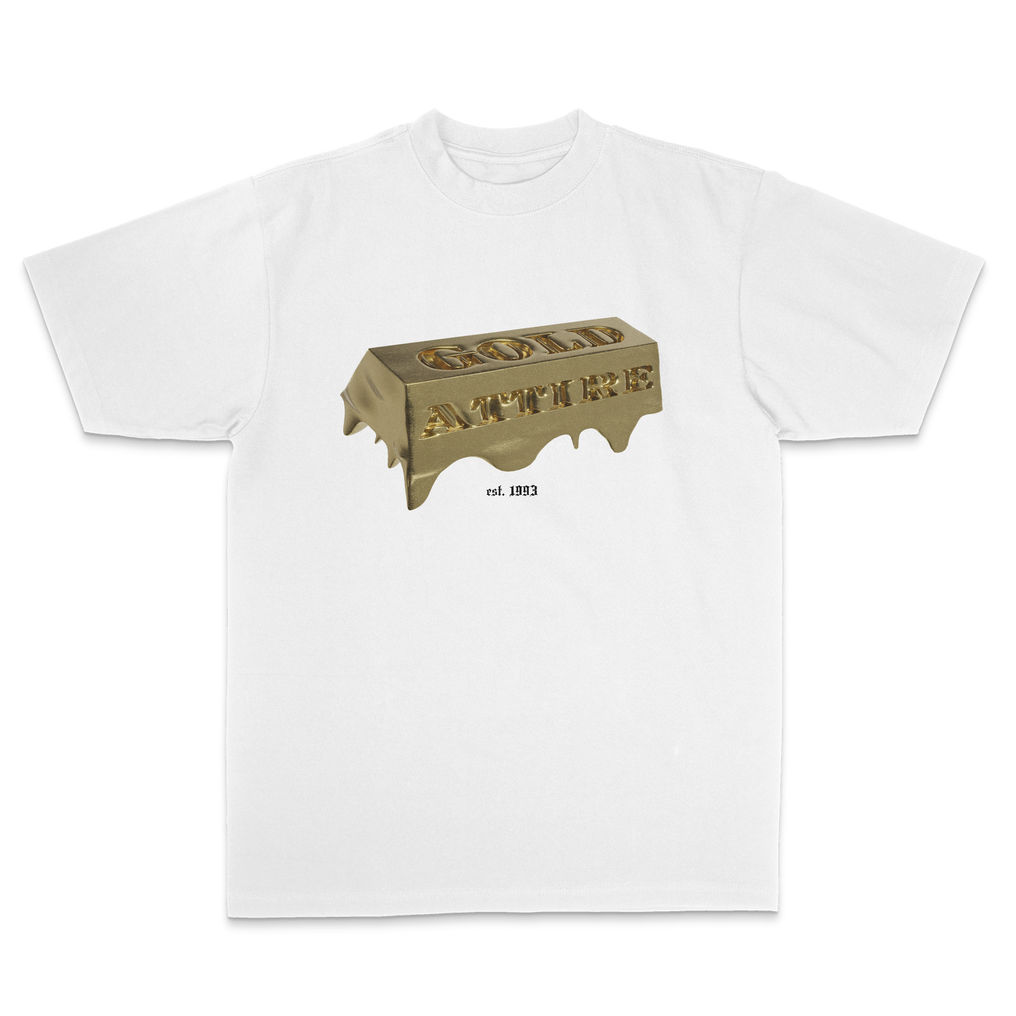 Gold Brick Logo White
